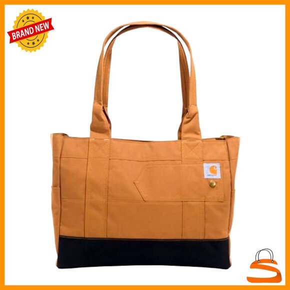 Durable Water-Resistant Tote Bag with Zipper Closure and Shoulder Straps - Picture 3 of 7